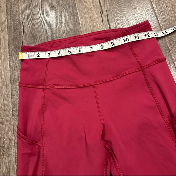 Lululemon Fast Free Tight II Leggings 6 Star Ruby Reflective Nulux 25" Pockets - Picture 9 of 15